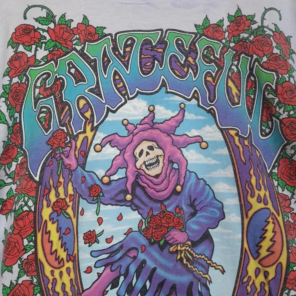 Vintage Grateful Dead Shirt Mens XL Tie Dye Seasons Of The Dead Liquid Blue - Picture 5 of 16